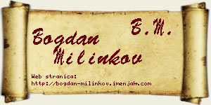 Bogdan Milinkov vizit kartica